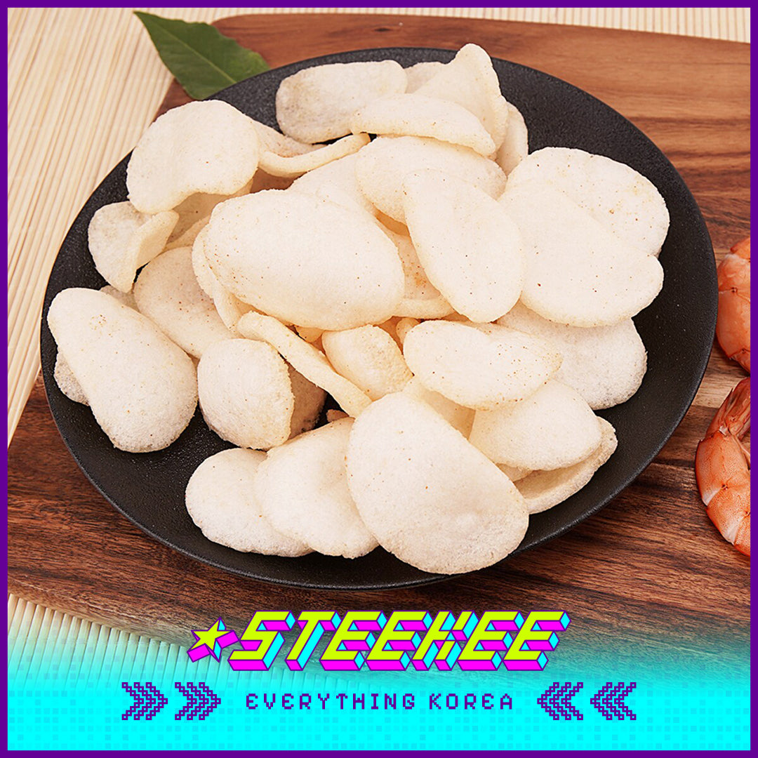 Simplus Large Capacity Butter Garlic Scallop Cheese Shrimp Chips Snacks by Steekee Korea 4183