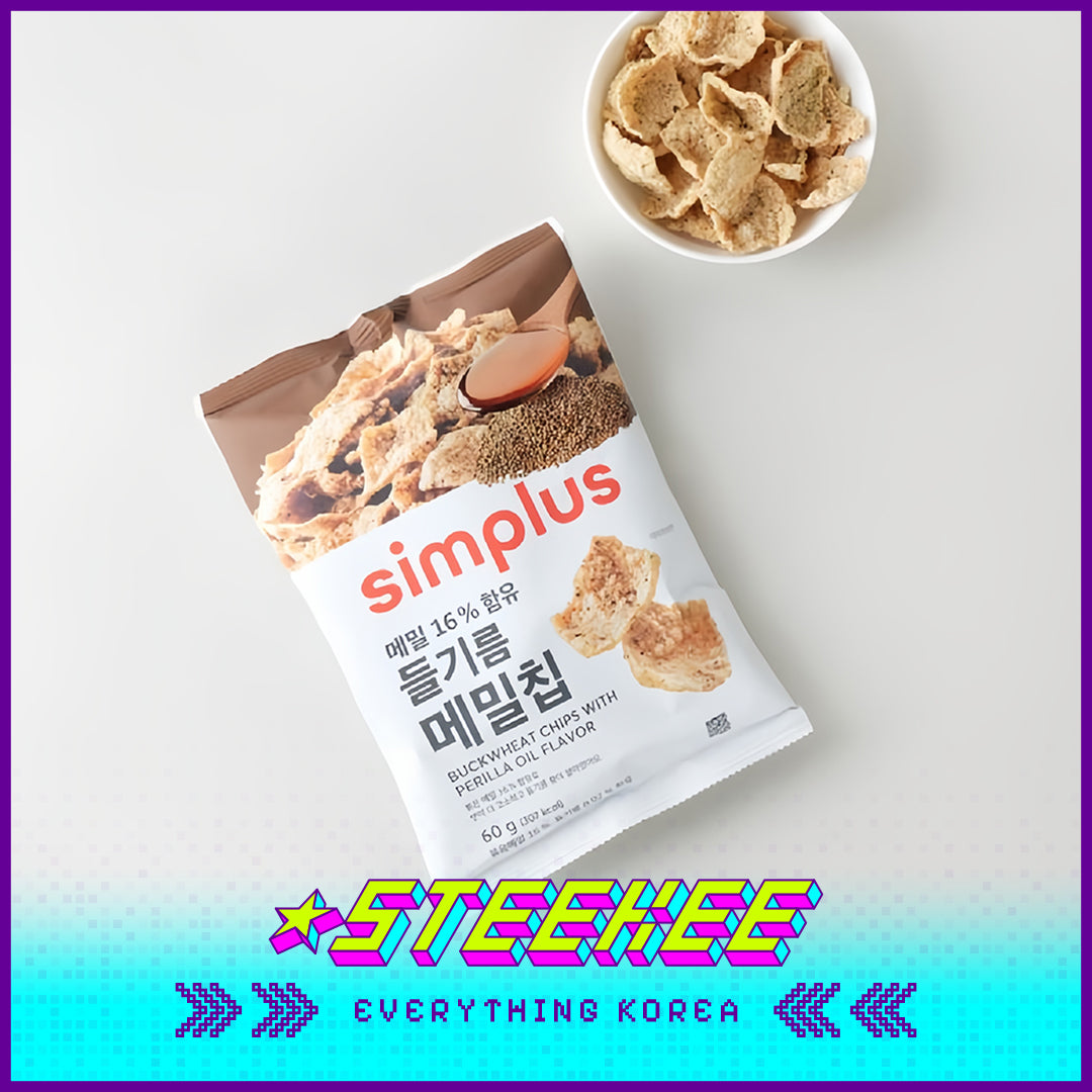 Simplus Sesame Oil Buckwheat Crisp 60g by Steekee Korea 4185