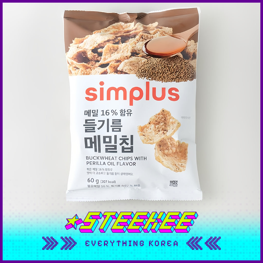 Simplus Sesame Oil Buckwheat Crisp 60g by Steekee Korea 4185