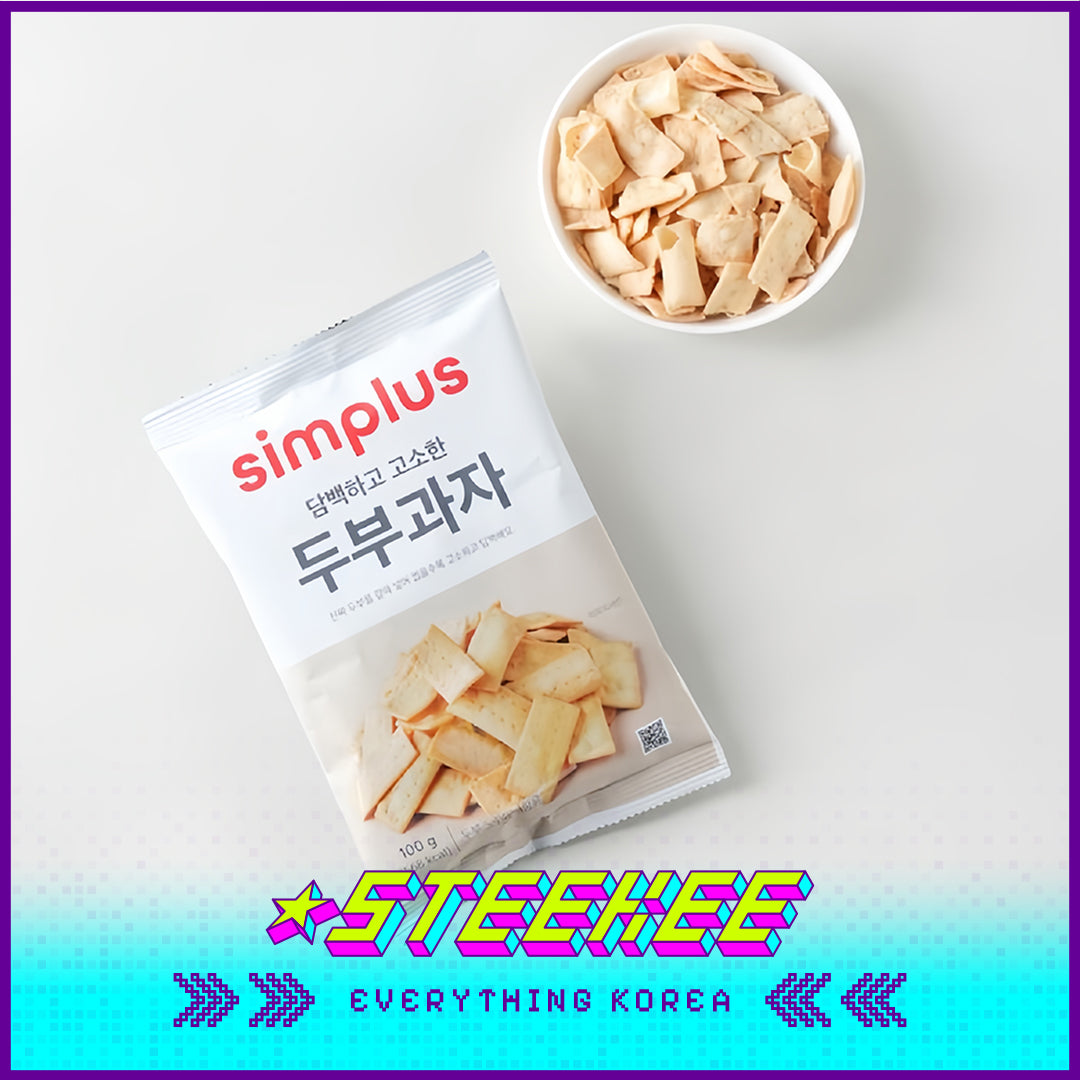Simplus Tofu Light Crisp Biscuits 100g by Steekee Korea 4189