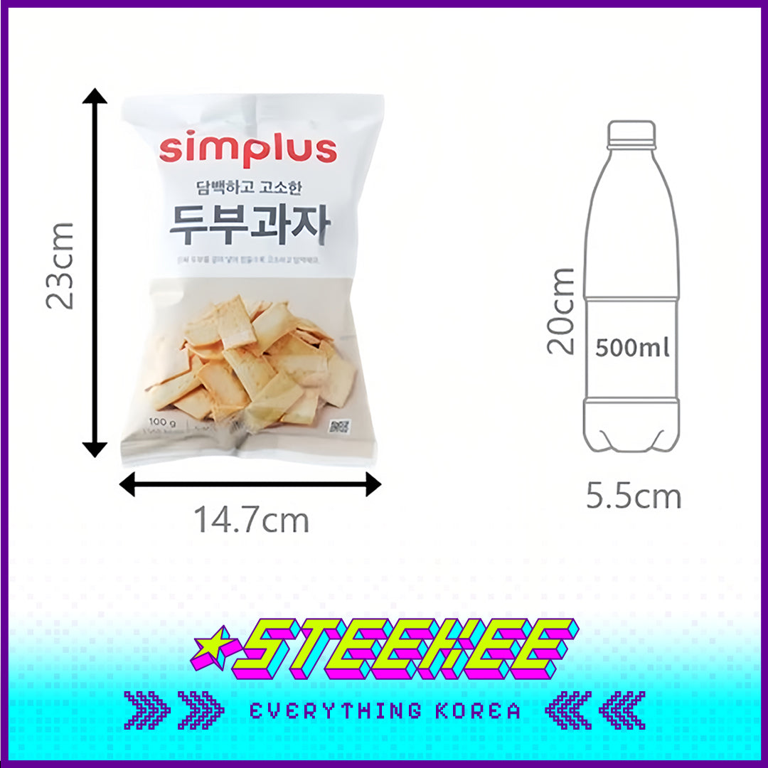 Simplus Tofu Light Crisp Biscuits 100g by Steekee Korea 4189