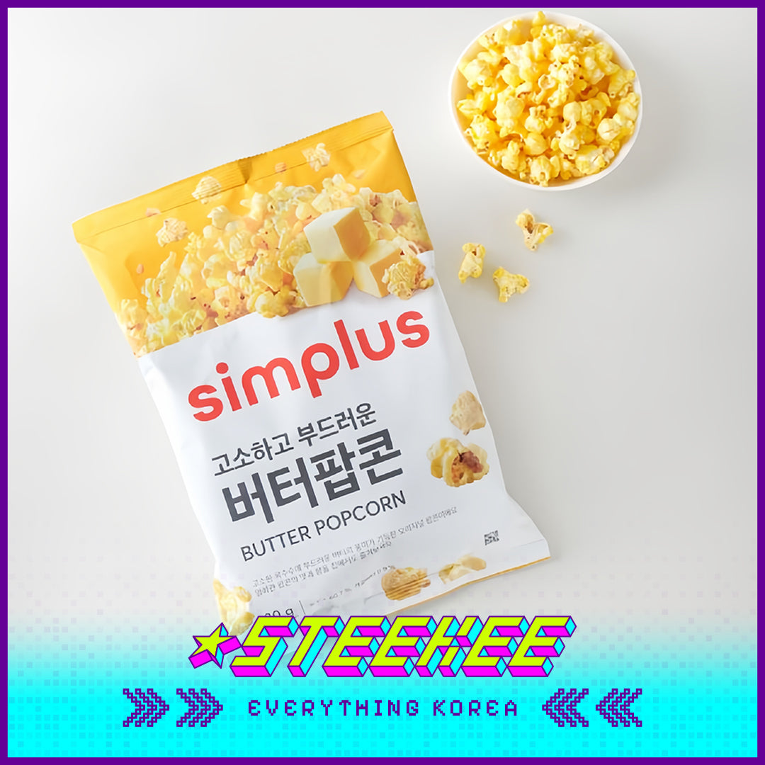 Simplus Caramel Butter Flavor Crispy Popcorn by Steekee Korea 4190