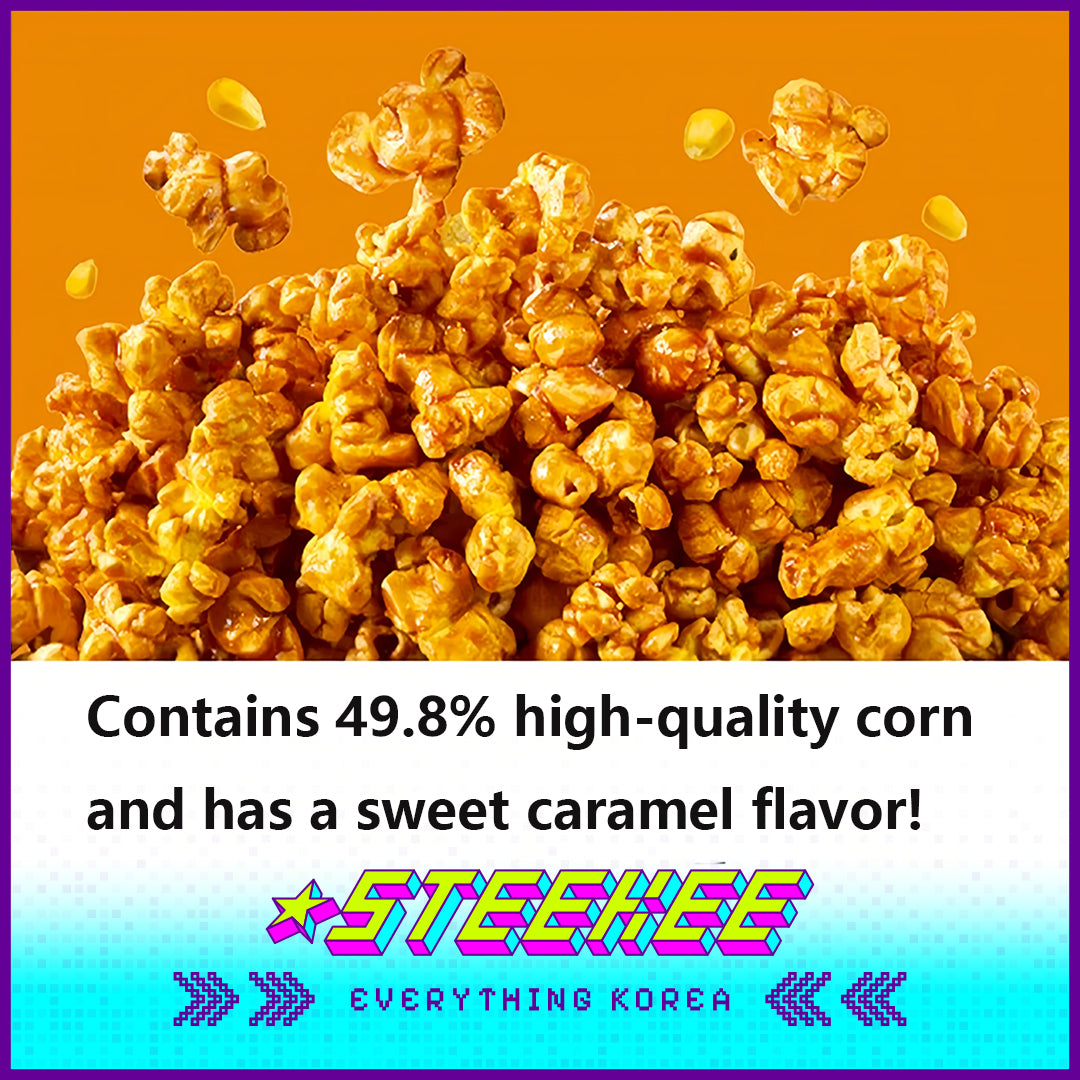 Simplus Caramel Butter Flavor Crispy Popcorn by Steekee Korea 4190