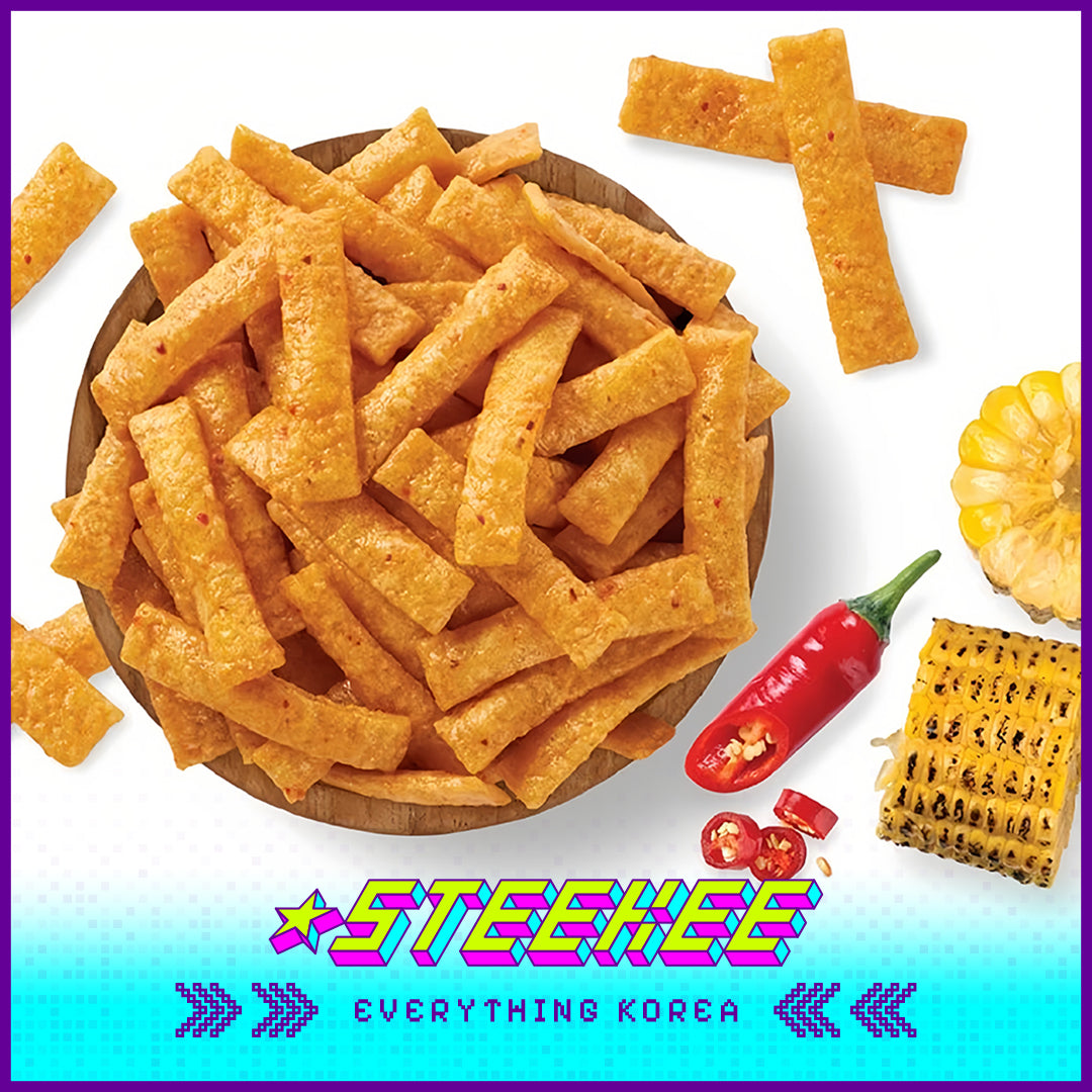 Simplus Chili Flavor Sweet Spicy Corn Crisp 125g by Steekee Korea 4191