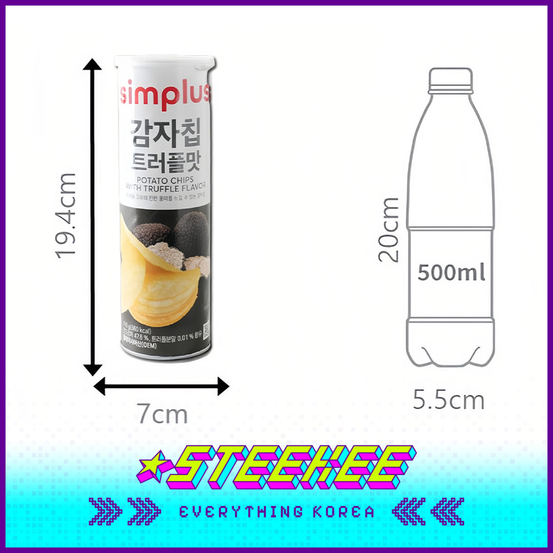 Simplus Original Sour Cream Onion Cheese Truffle Potato Chips Snack 110g by Steekee Korea 4193