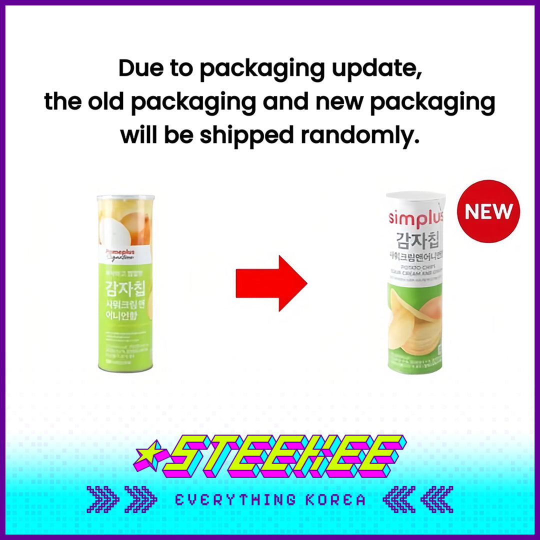 Simplus Original Sour Cream Onion Cheese Truffle Potato Chips Snack 110g by Steekee Korea 4193