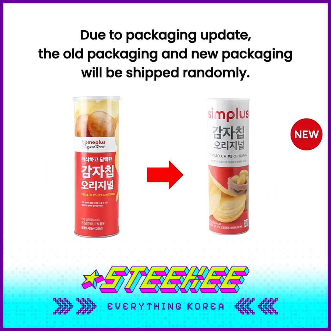 Simplus Original Sour Cream Onion Cheese Truffle Potato Chips Snack 110g by Steekee Korea 4193