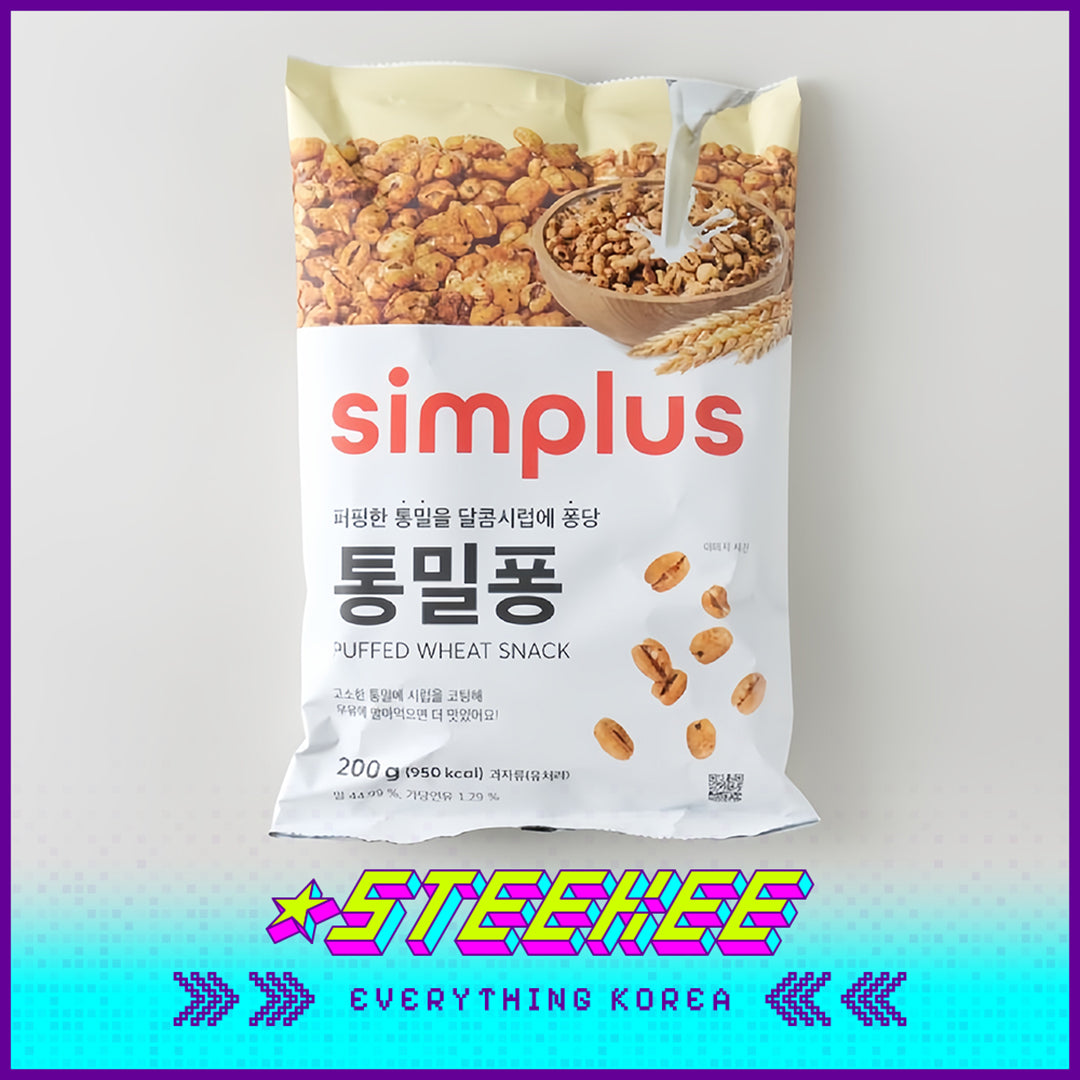 Simplus Crispy Puffed Wheat Snack 200g by Steekee Korea 4194