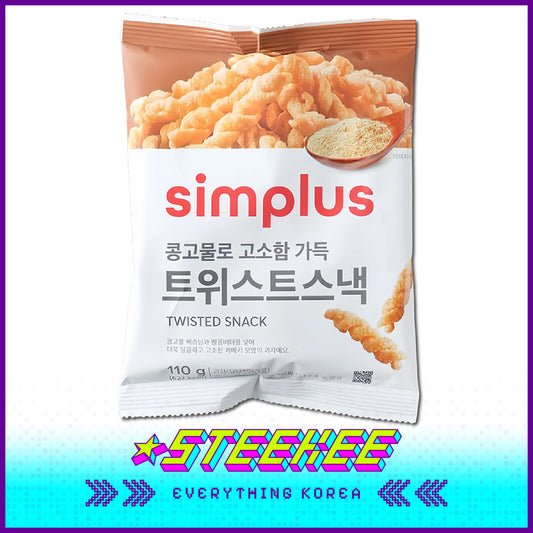 Simplus Crispy Sweet Twisted Snack 110g by Steekee Korea 4198