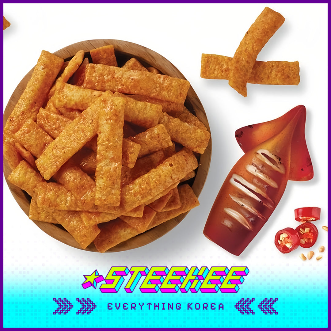Simplus Hot Squid Stick Original Corn Stick Snack 90g by Steekee Korea 4200