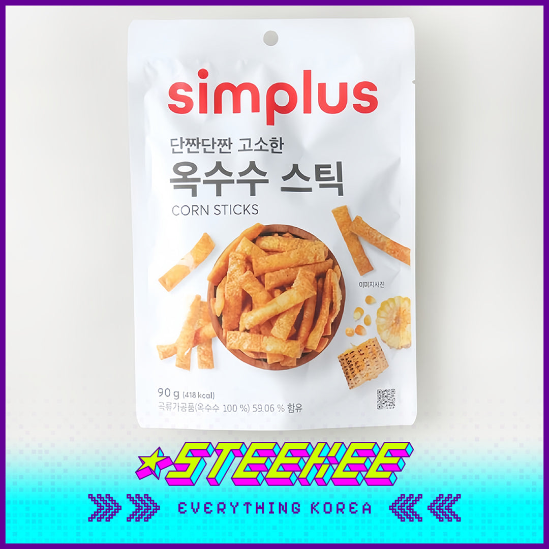 Simplus Hot Squid Stick Original Corn Stick Snack 90g by Steekee Korea 4200