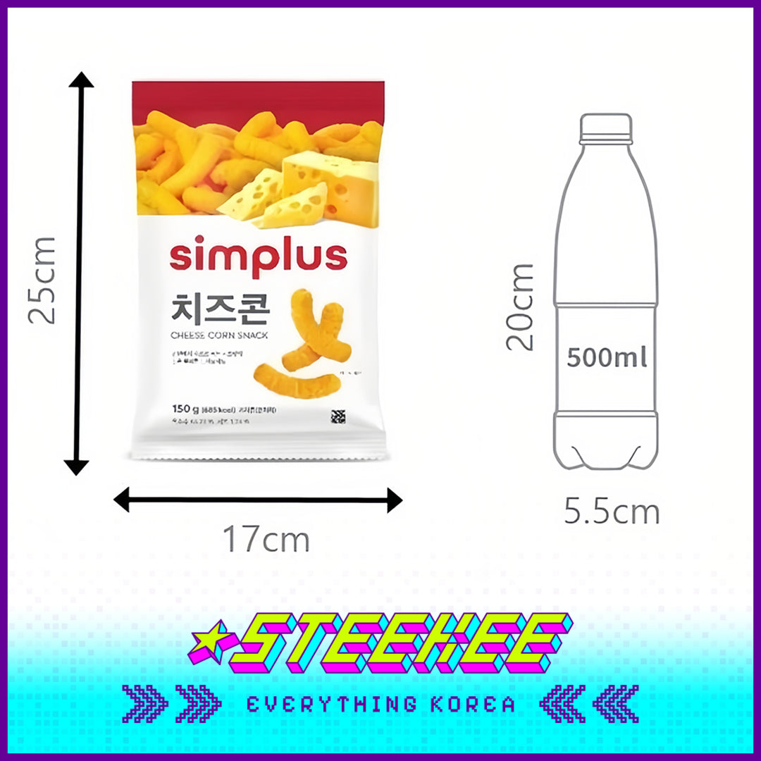 Simplus Cheese Cheetos Corn Snack 150g by Steekee Korea 4202