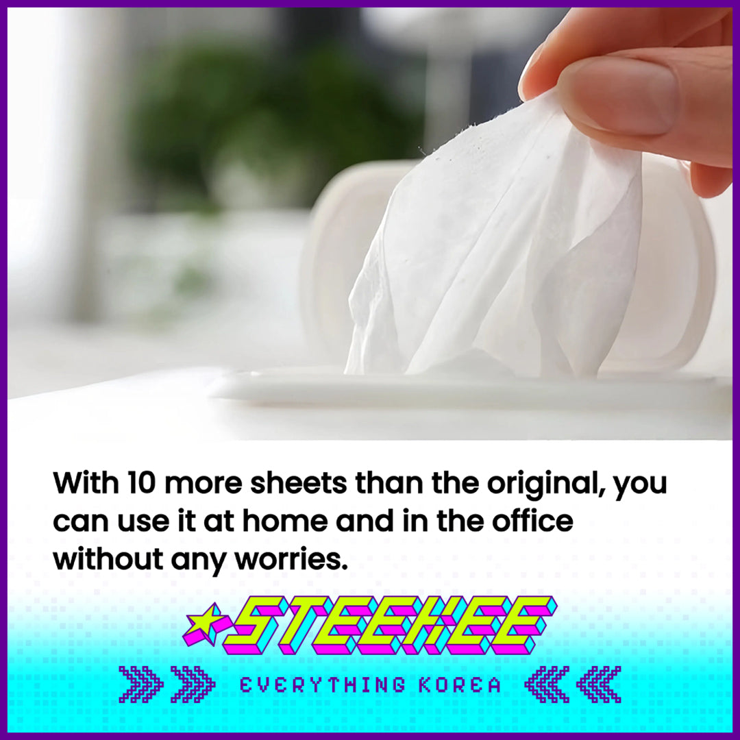 Simplus Thick Cleaning Wipes Wet Tissue for Home Use Large Package by Steekee Korea 4205