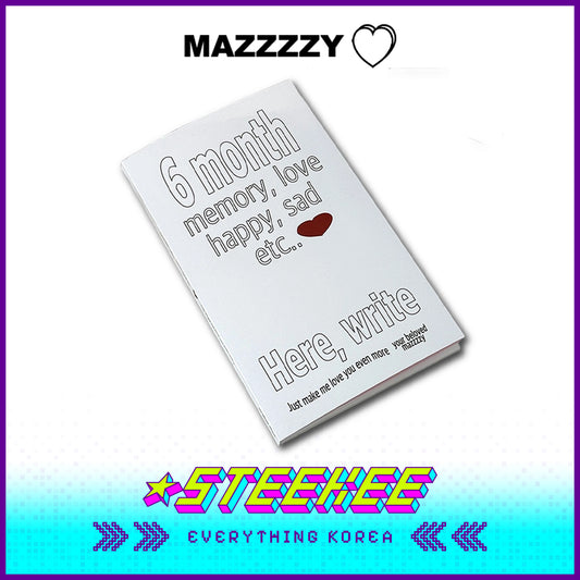 MAZZZZY轻薄6个月记忆手账笔记本闪奇韩国4212