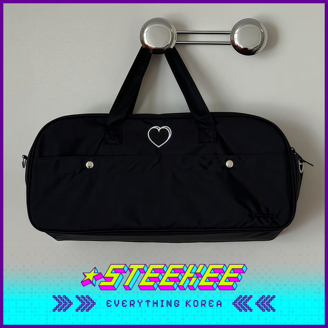 MAZZZZY心形刺绣尼龙单肩包手提包闪奇韩国4220