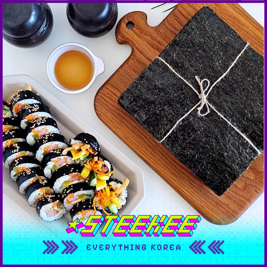 TAECHOGIM Double-baked Rice Roll Sushi Traditional Healthy Natural Seaweed by Steekee Korea 4232