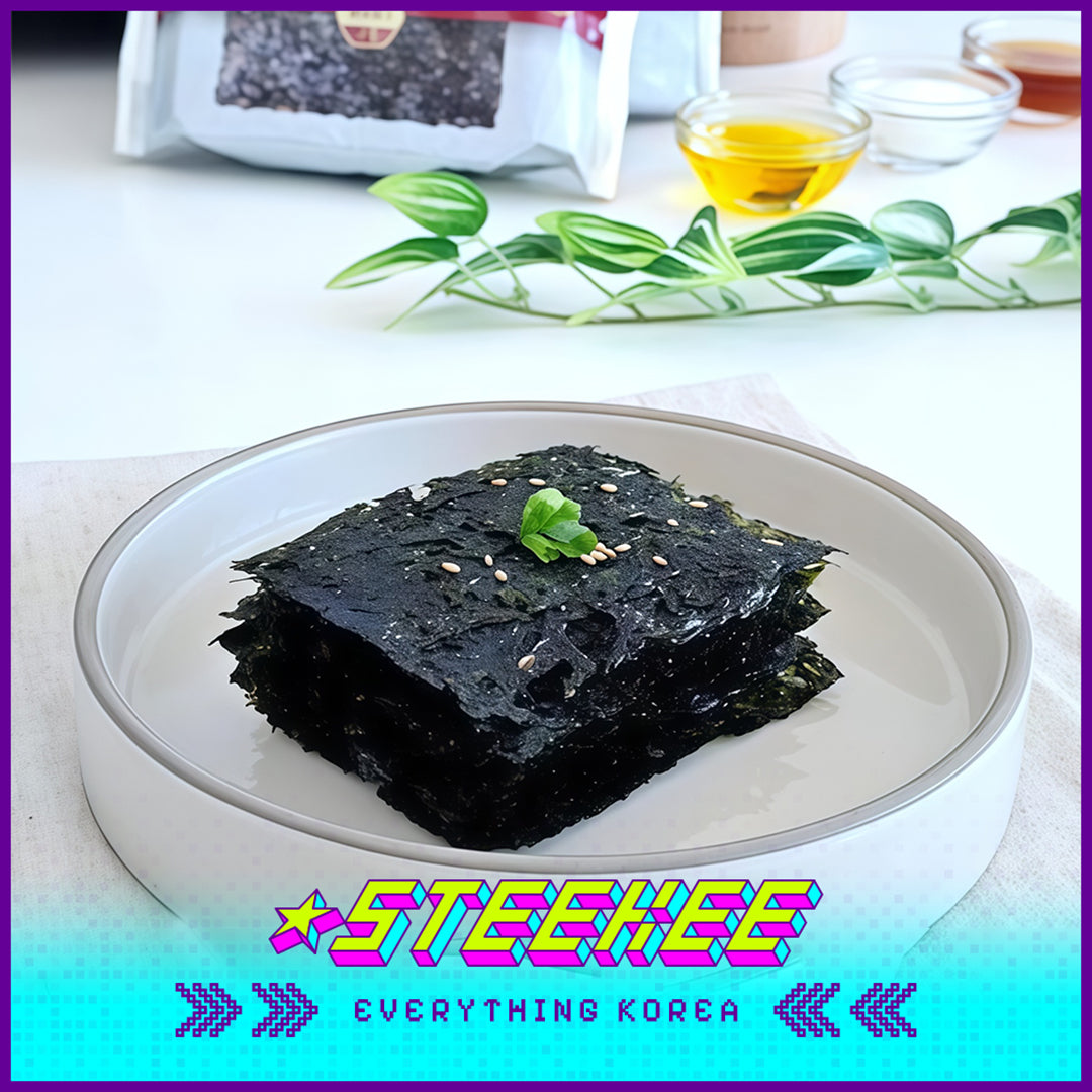 TAECHOGIM Seasoned Premium Oxgut Lunch Box Sushi Roasted Seaweed Small Package by Steekee Korea 4238