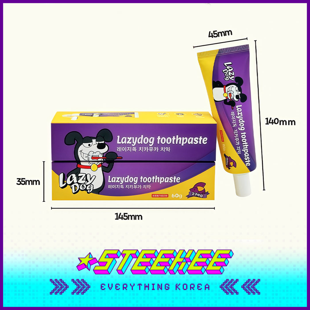 LazyDog红薯味宠物护齿牙膏60g闪奇韩国4249