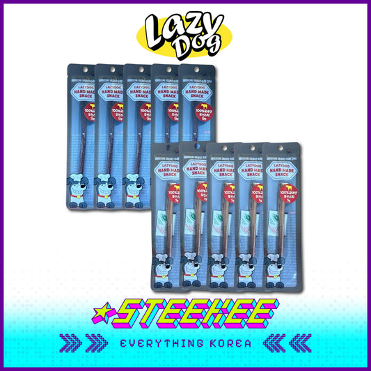 LazyDog手工牛筋宠物磨牙棒5个装闪奇韩国4253