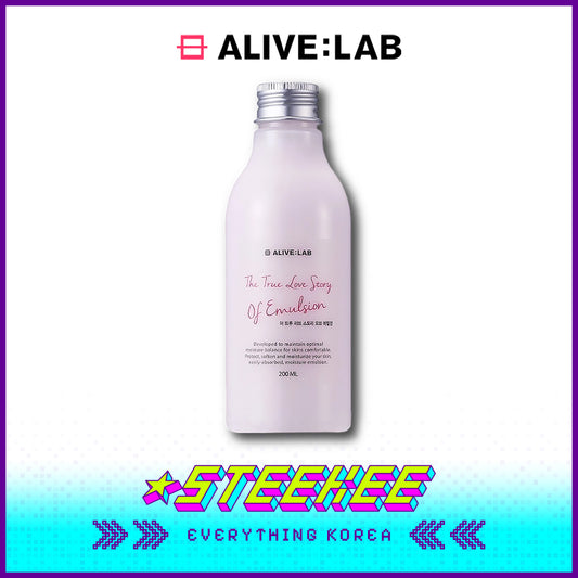 ALIVE:LAB玫瑰水低敏保湿乳液200ml闪奇韩国4261
