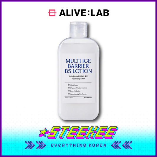 ALIVE:LAB冰川水B5多效修护保湿乳液200ml闪奇韩国4265