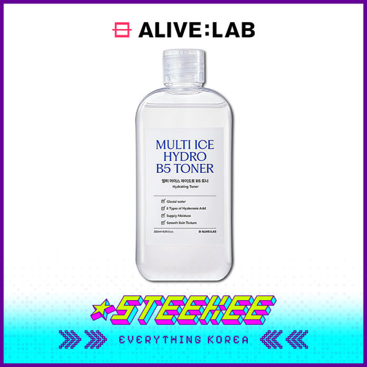 ALIVE:LAB冰川水B5多效修护保湿爽肤水200ml闪奇韩国4267