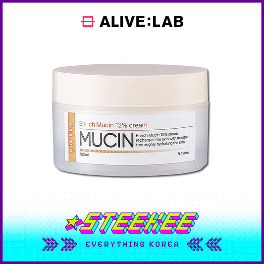 ALIVE:LAB蜗牛黏液保湿补水淡纹抗皱面霜160ml闪奇韩国4271