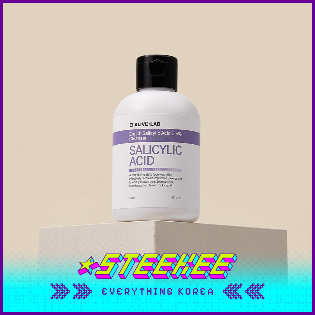 ALIVE:LAB 0.5%水杨酸泡沫清洁控油洗面奶170ml闪奇韩国4272