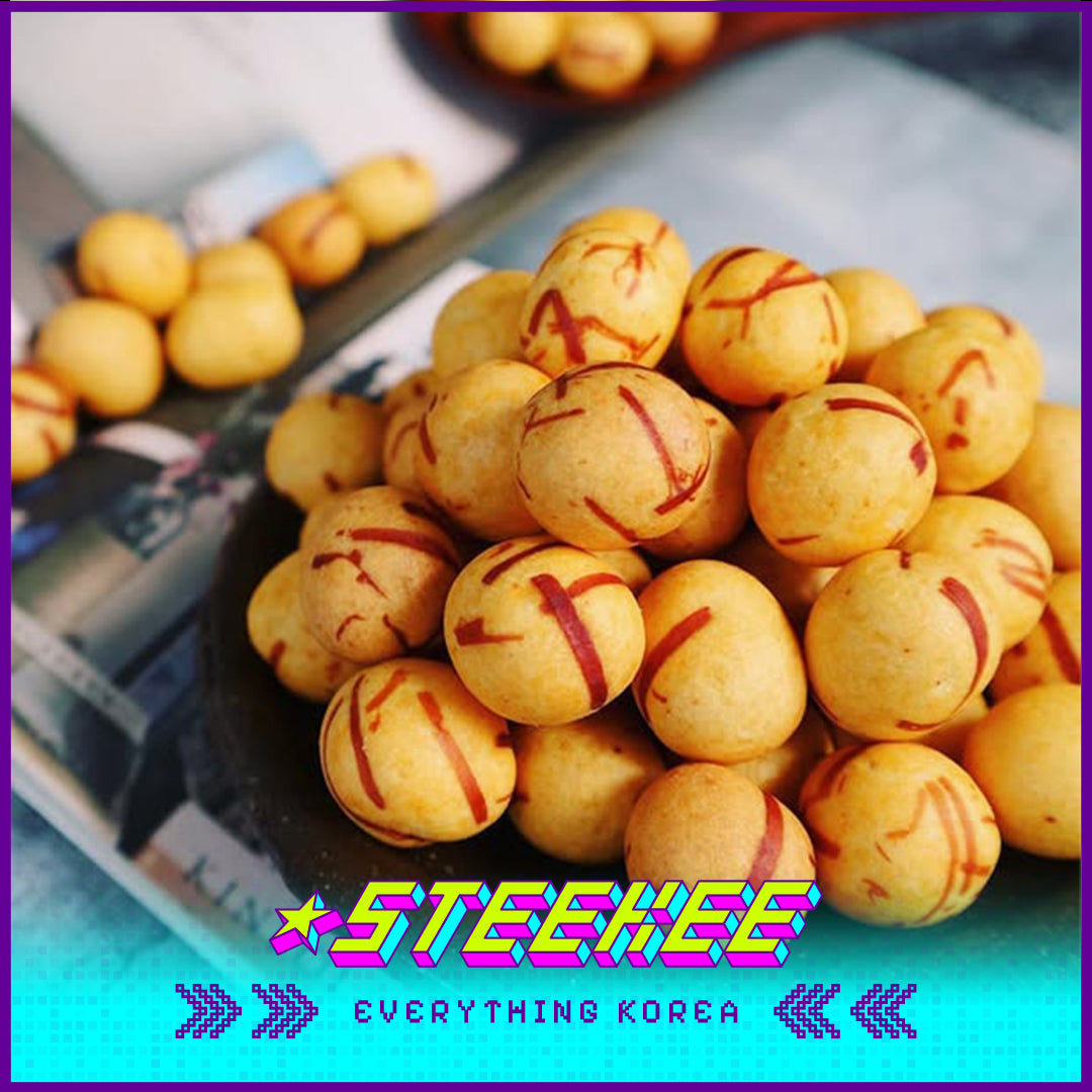 GOOD TODAY Crispy Nut Squid Ball Peanut Flavor Sunflower Seed Flavor 200g by Steekee Korea 4292