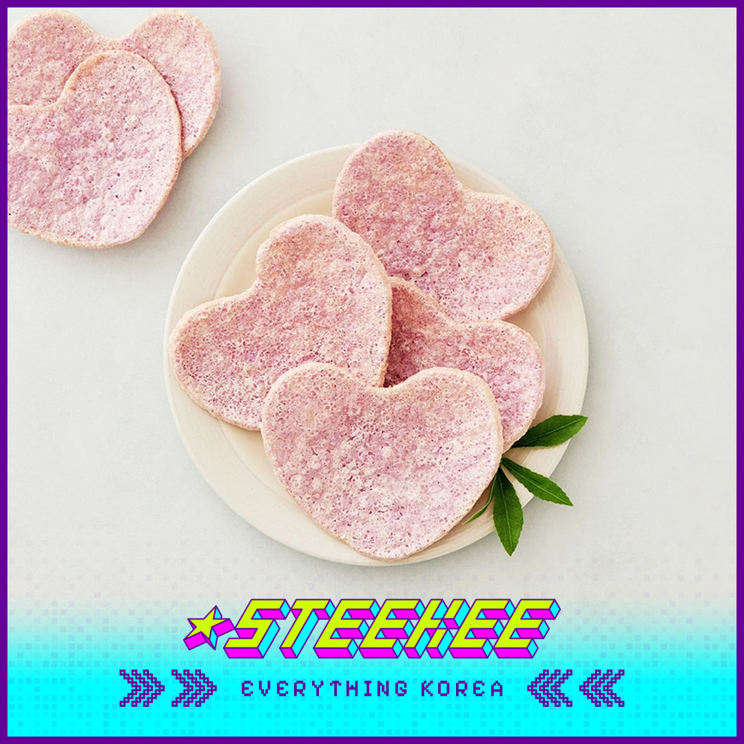 GOOD TODAY Purple Sweet Potato Heart Shape Rice Pop 90g by Steekee Korea 4294