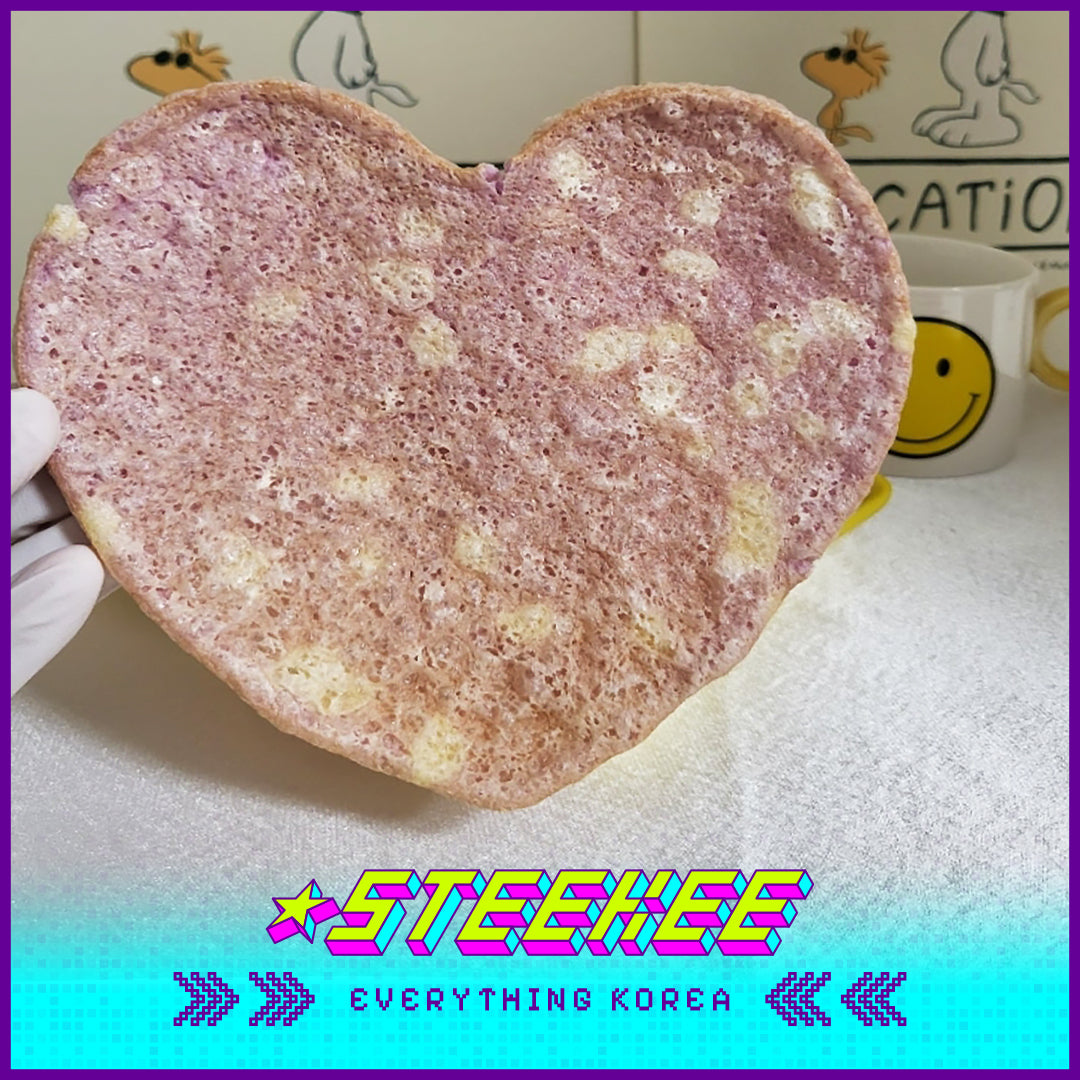 GOOD TODAY Purple Sweet Potato Heart Shape Rice Pop 90g by Steekee Korea 4294