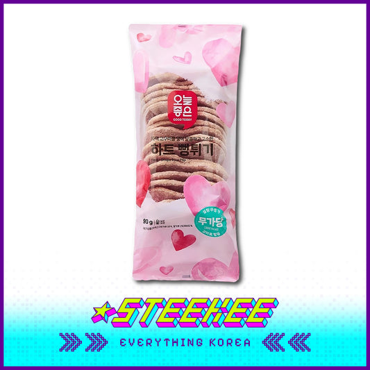 GOOD TODAY Purple Sweet Potato Heart Shape Rice Pop 90g by Steekee Korea 4294