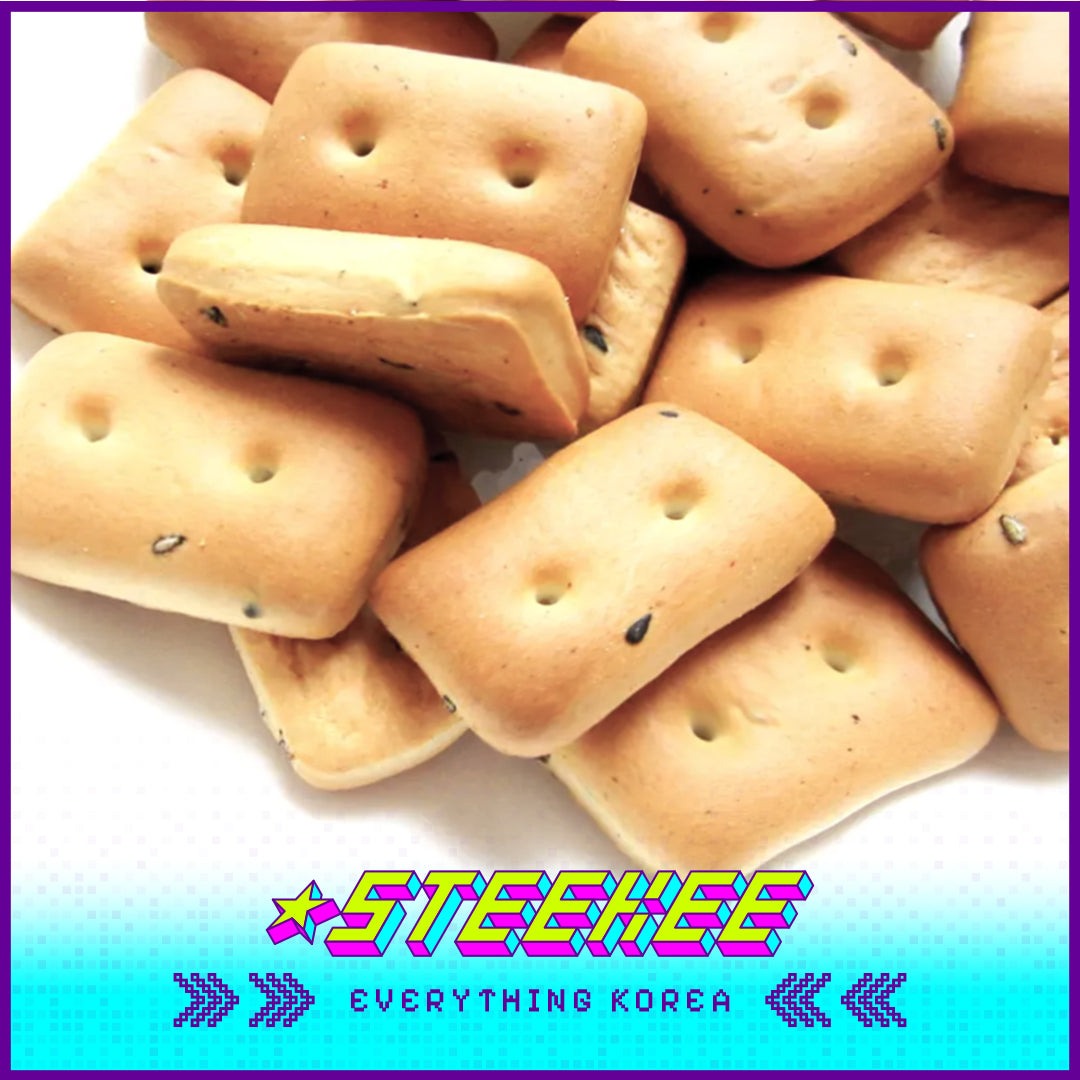 GOOD TODAY Fried Black Sesame Hardtack Crispy Bread Snack by Steekee Korea 4298