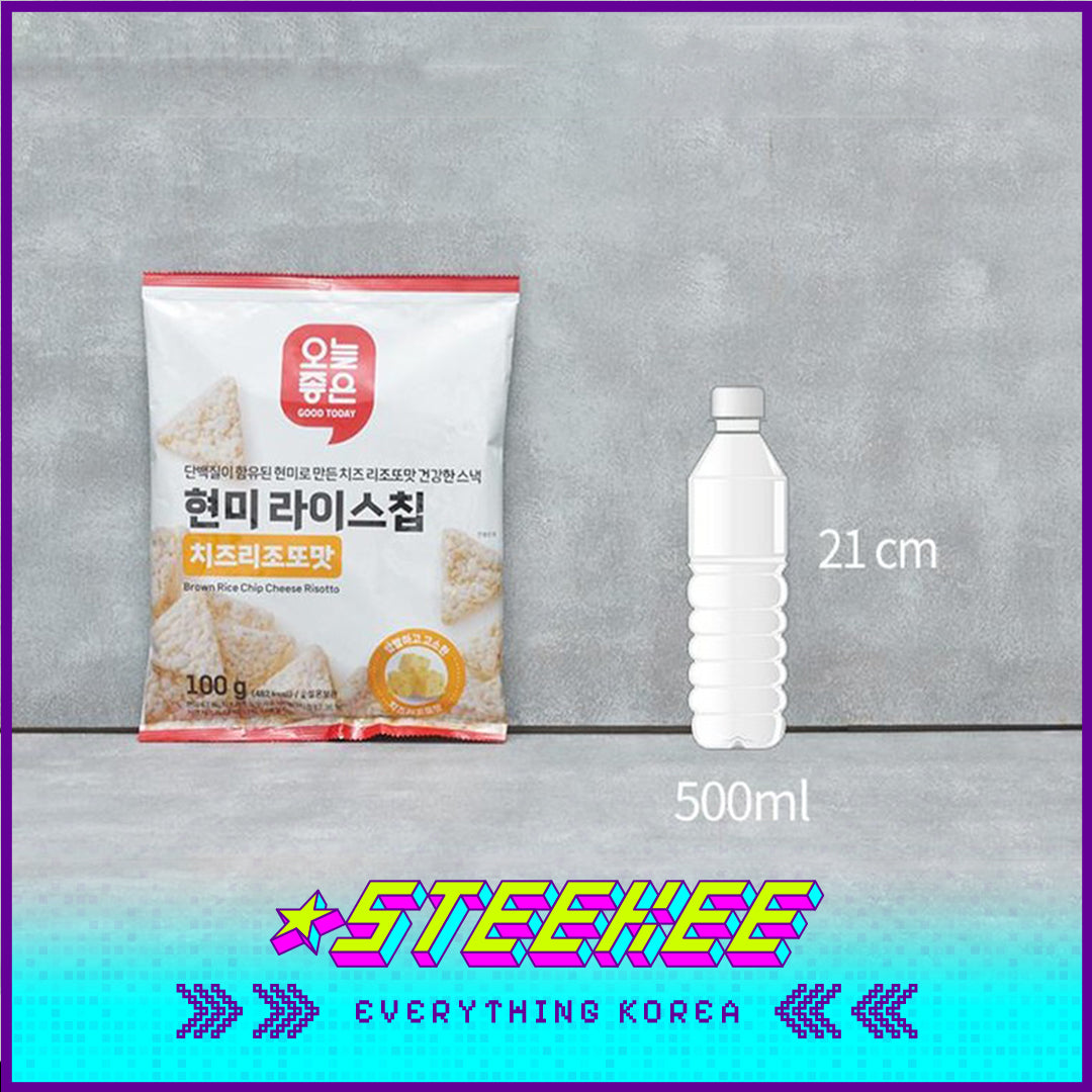 GOOD TODAY Black Rice Brown Rice Chip Cheese Risotto Snack 100g by Steekee Korea 4303