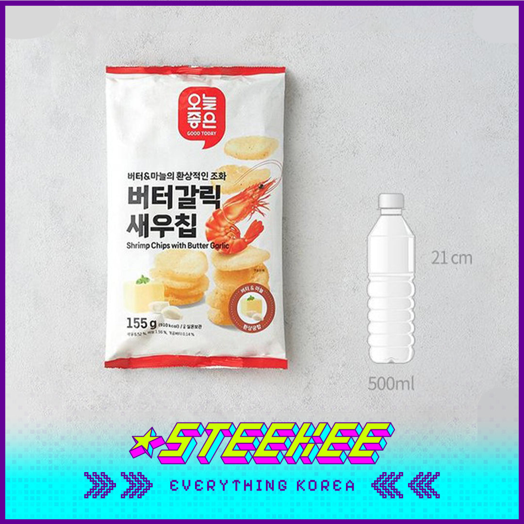 GOOD TODAY Butter Garlic Black Pepper Shrimp Snack 155g by Steekee Korea 4304