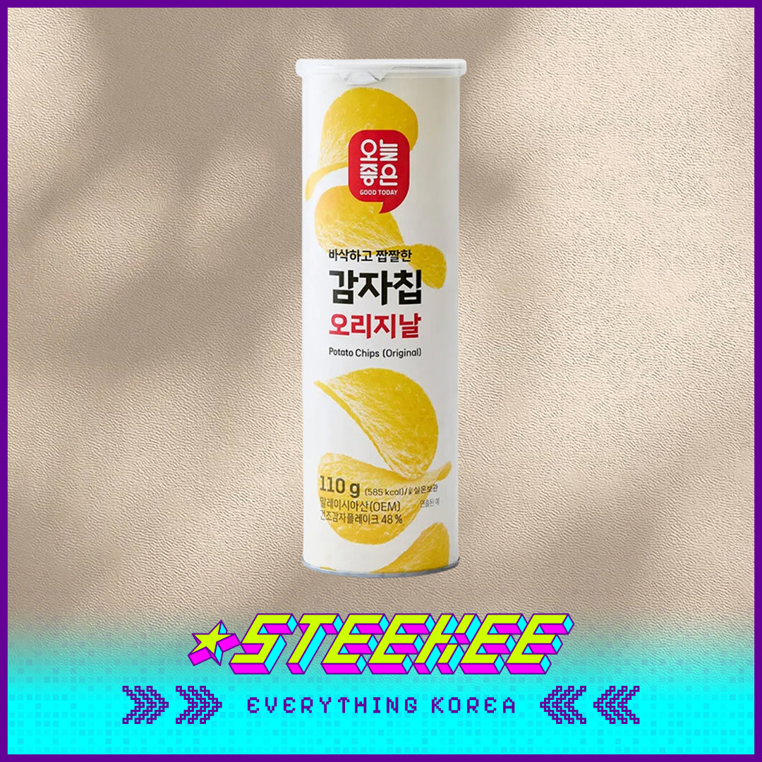 GOOD TODAY Original Sour Cream Onion Flavor Truffle Flavor Barrel Potato Chips Snack 110g by Steekee Korea 4305