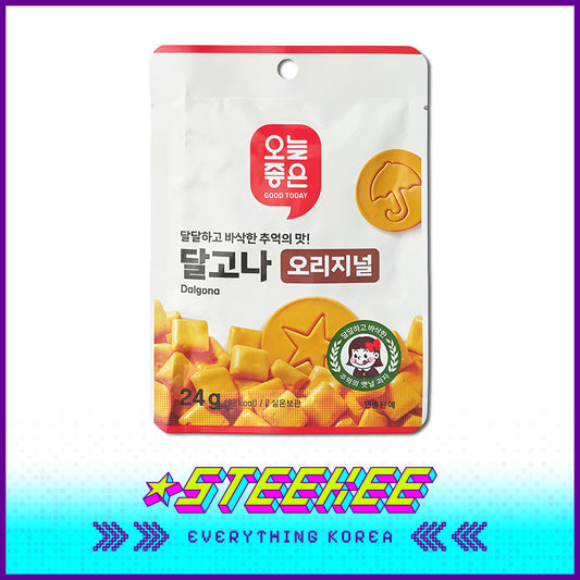 GOOD TODAY Dalgona Caramel Sugar Cookie Snack 24g by Steekee Korea 4306