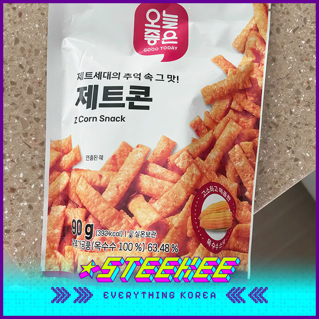 GOOD TODAY Spicy Corn Crisp Bars Snack 90g by Steekee Korea 4309