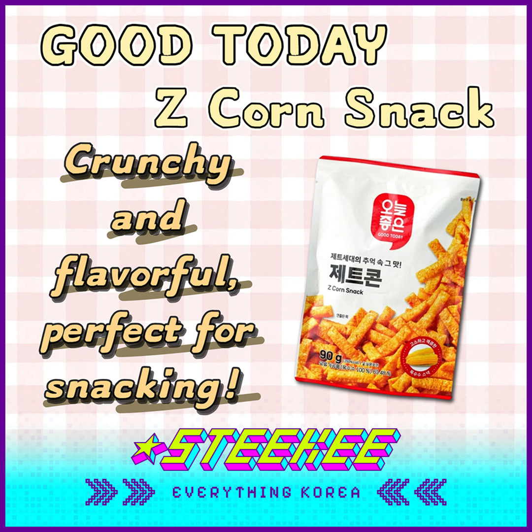 GOOD TODAY Spicy Corn Crisp Bars Snack 90g by Steekee Korea 4309