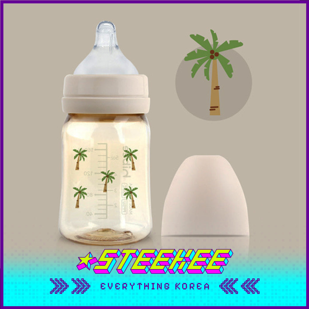 Hibee Eight Air Vents PPSU Anti-Colic BPA-free Baby Bottle Summer Edition Palm Tree 170ml by Steekee Korea 4311