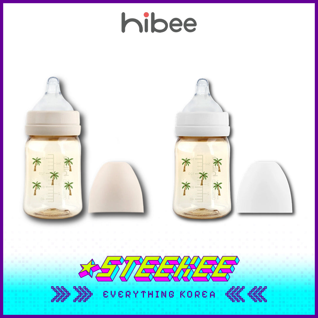 Hibee Eight Air Vents PPSU Anti-Colic BPA-free Baby Bottle Summer Edition Palm Tree 170ml by Steekee Korea 4311