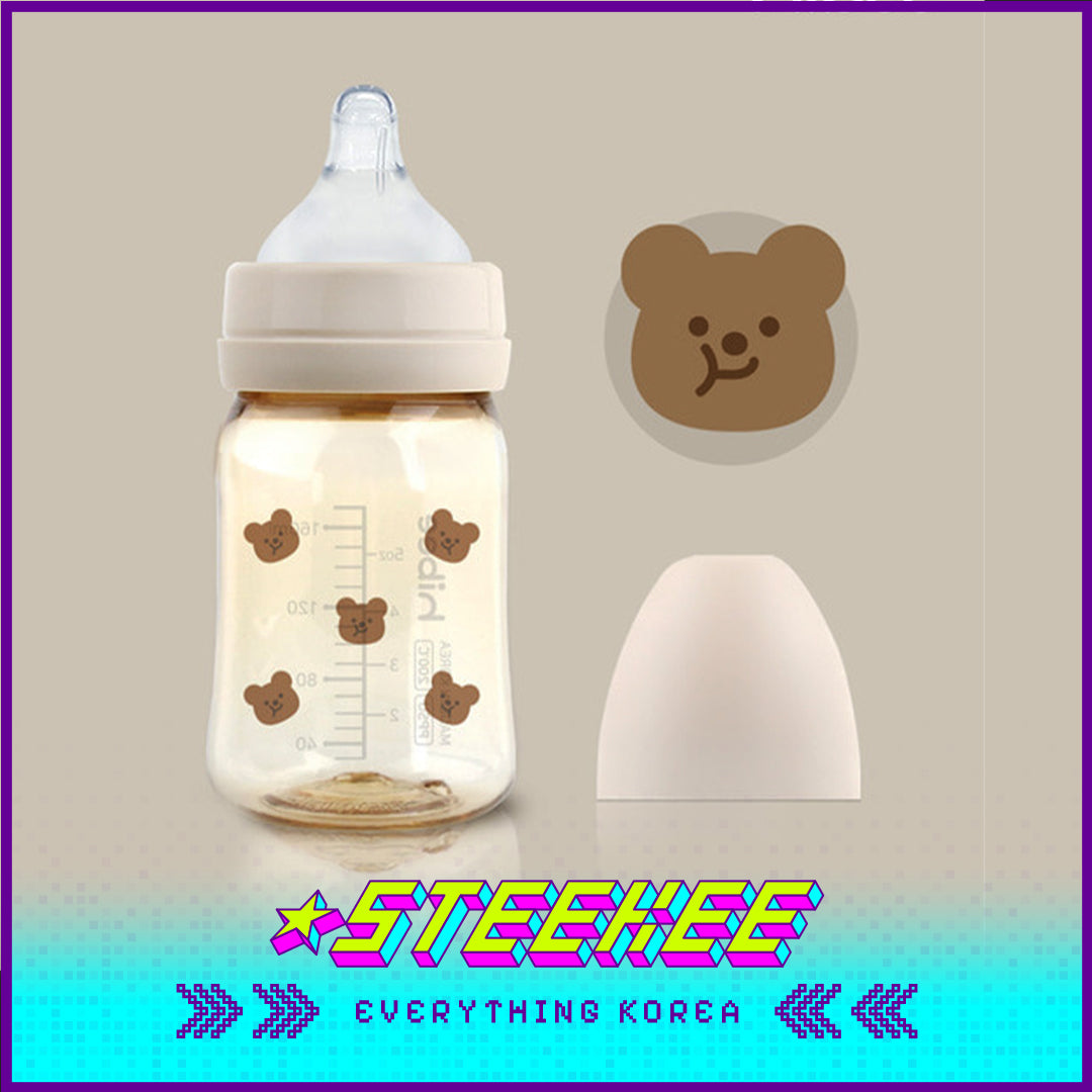 Hibee Eight Air Vents PPSU Anti-Colic BPA-free Baby Bottle Spring Edition Cute Bear 170ml by Steekee Korea 4315
