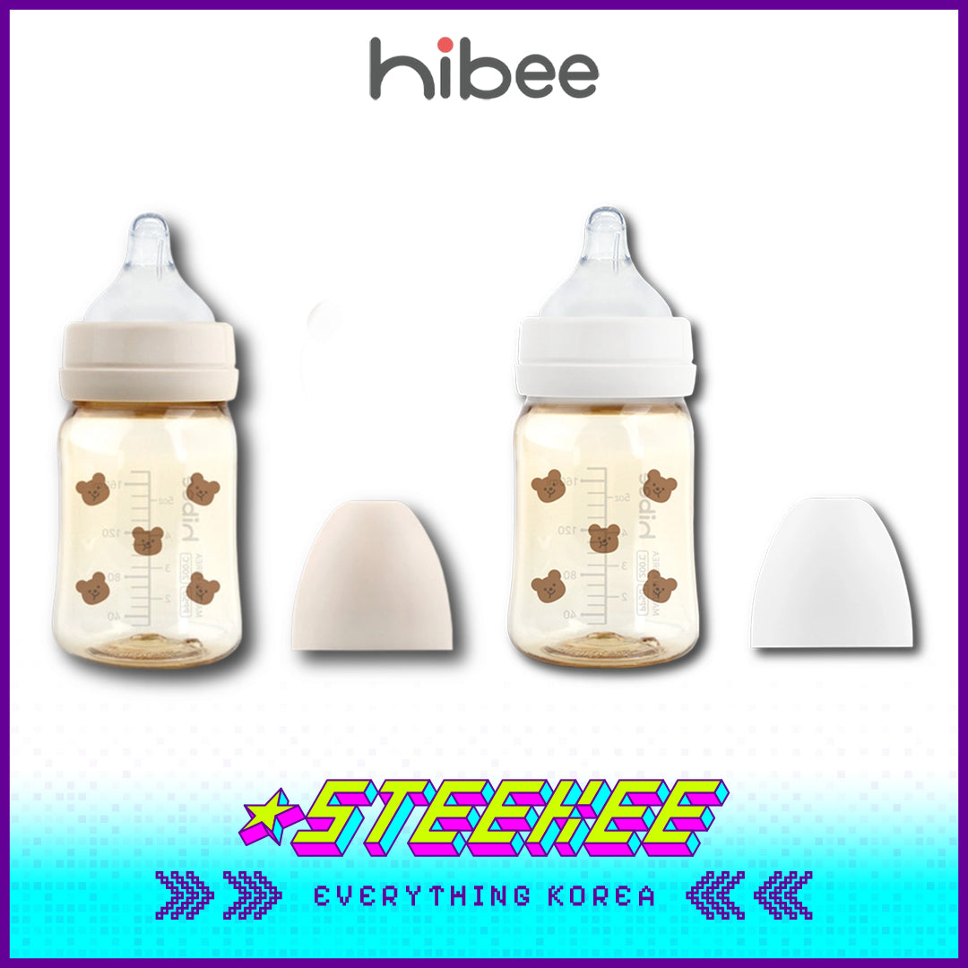 Hibee Eight Air Vents PPSU Anti-Colic BPA-free Baby Bottle Spring Edition Cute Bear 170ml by Steekee Korea 4315