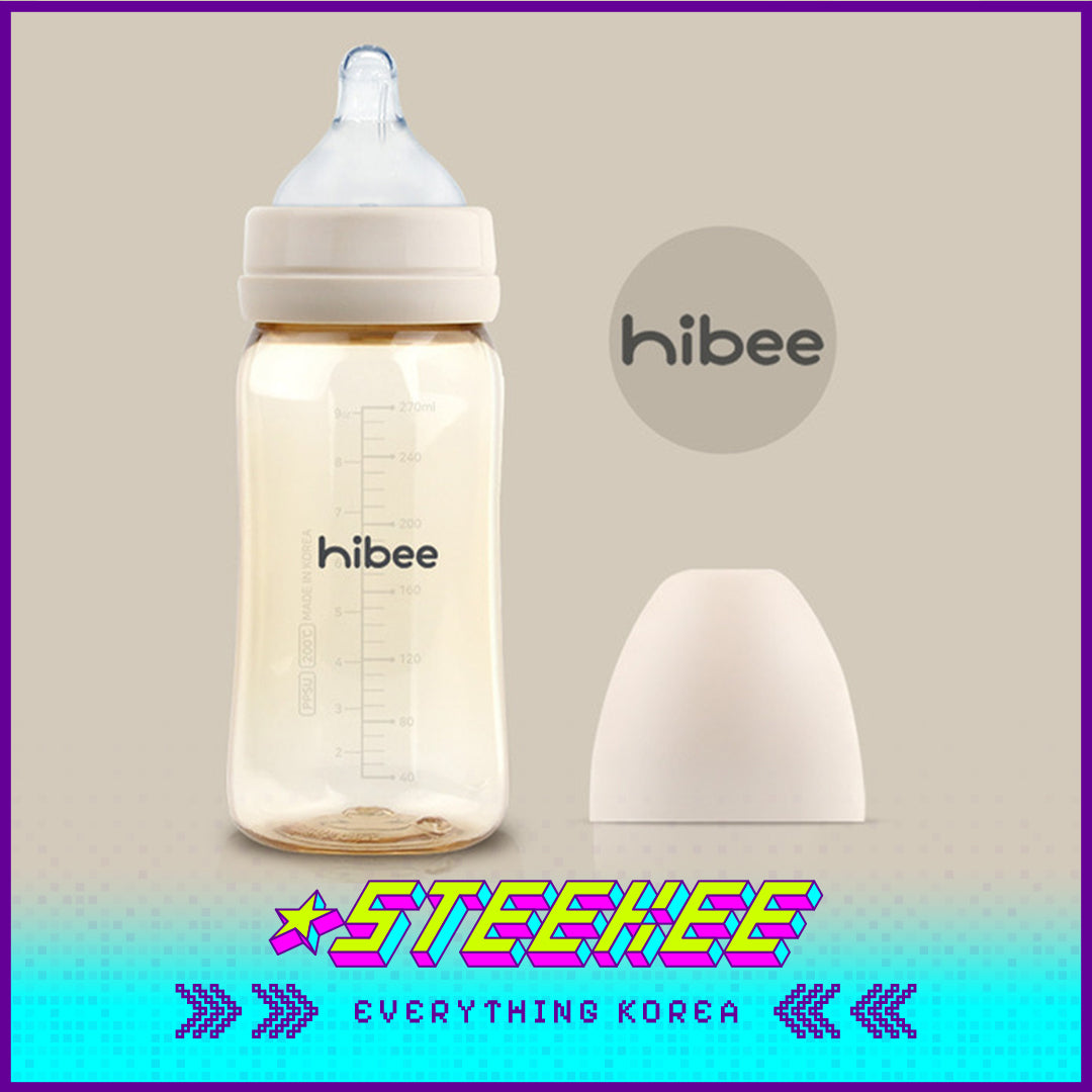Hibee Eight Air Vents PPSU Anti-Colic BPA-free Baby Bottle Large Capacity 270ml by Steekee Korea 4316