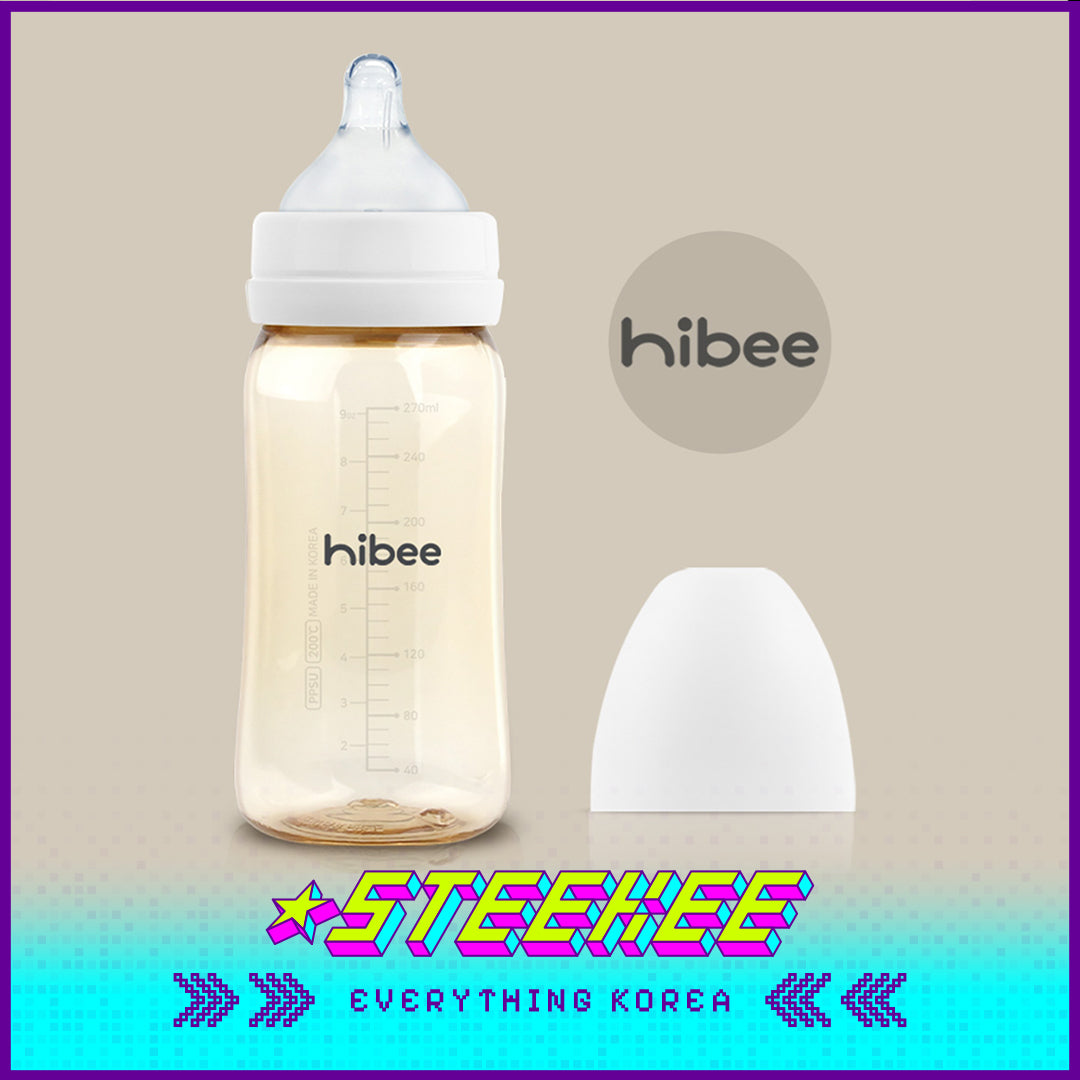 Hibee Eight Air Vents PPSU Anti-Colic BPA-free Baby Bottle Large Capacity 270ml by Steekee Korea 4316