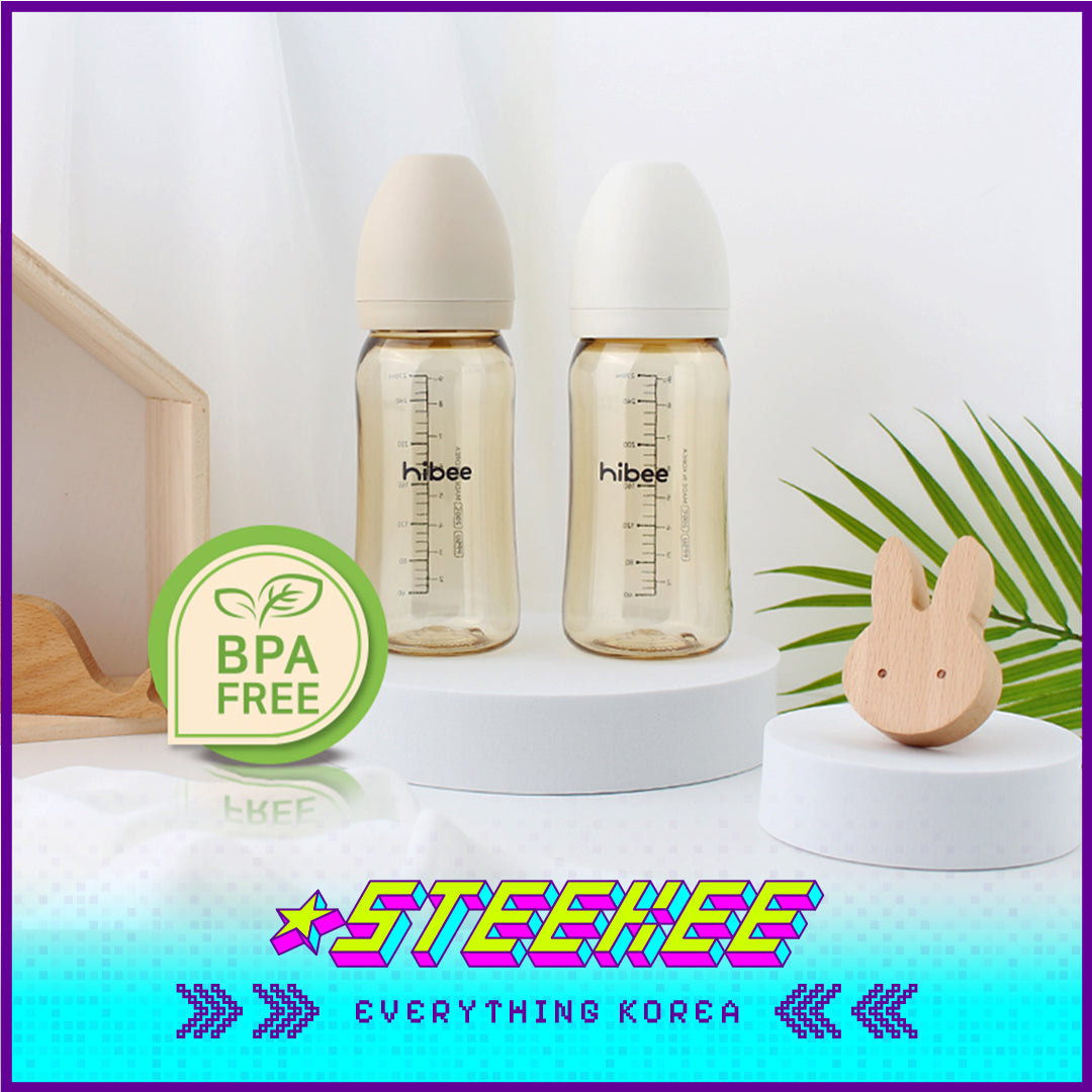 Hibee Eight Air Vents PPSU Anti-Colic BPA-free Baby Bottle Large Capacity 270ml by Steekee Korea 4316