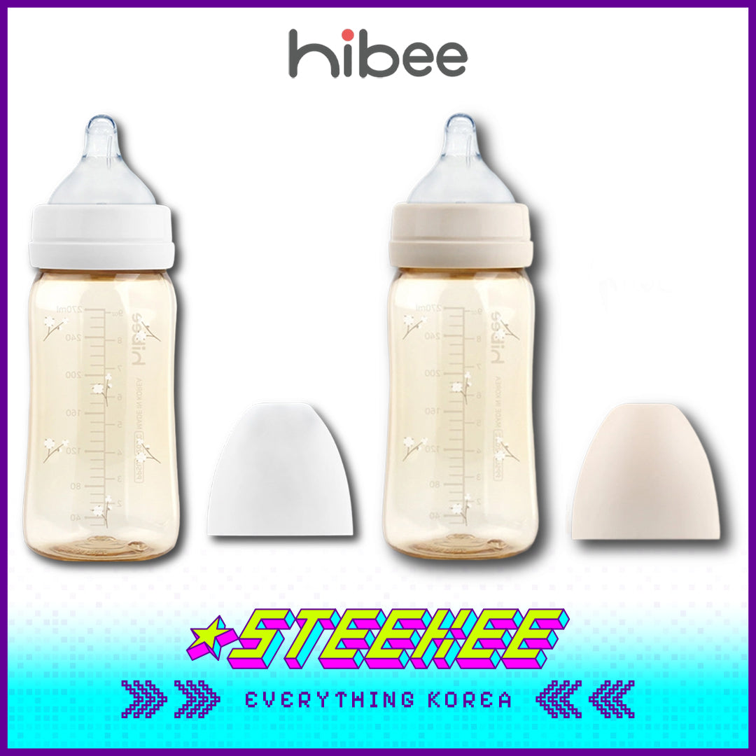 Hibee Eight Air Vents PPSU Anti-Colic BPA-free Baby Bottle Large Capacity Cotton 270ml by Steekee Korea 4317