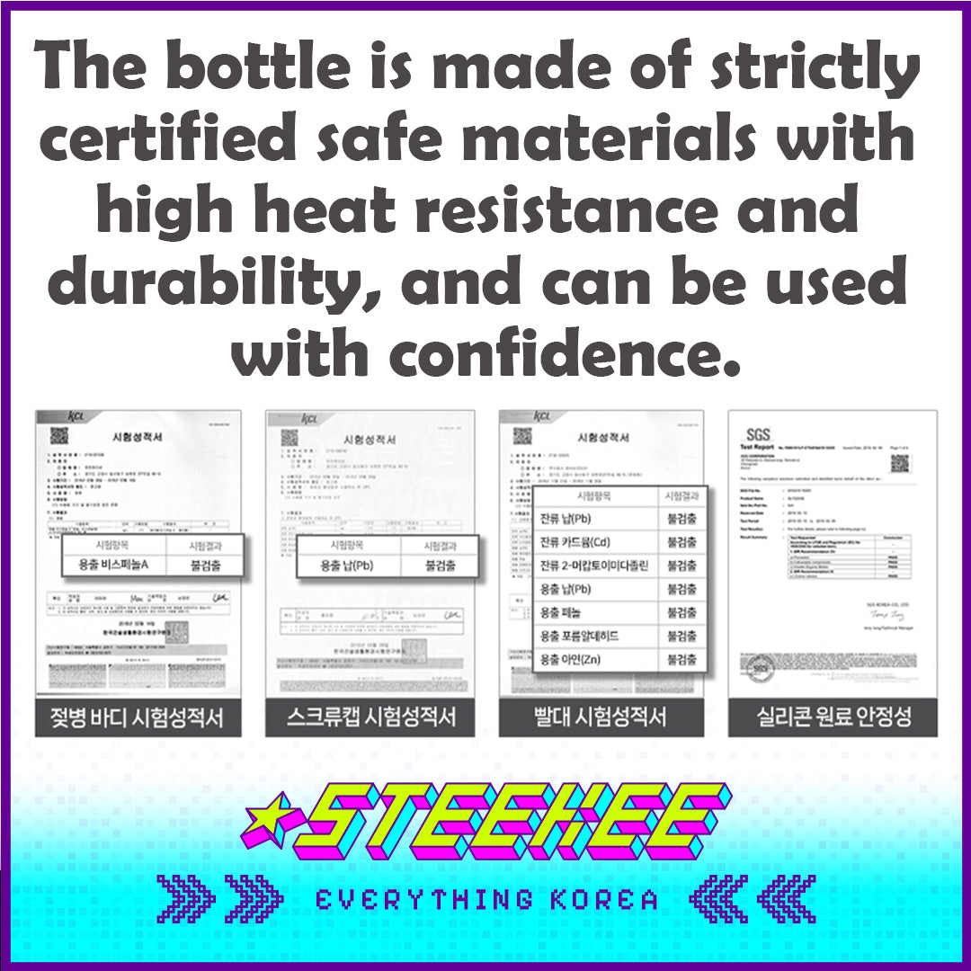 Hibee Eight Air Vents PPSU Anti-Colic BPA-free Baby Bottle Large Capacity Spring Daisy 270ml by Steekee Korea 4319