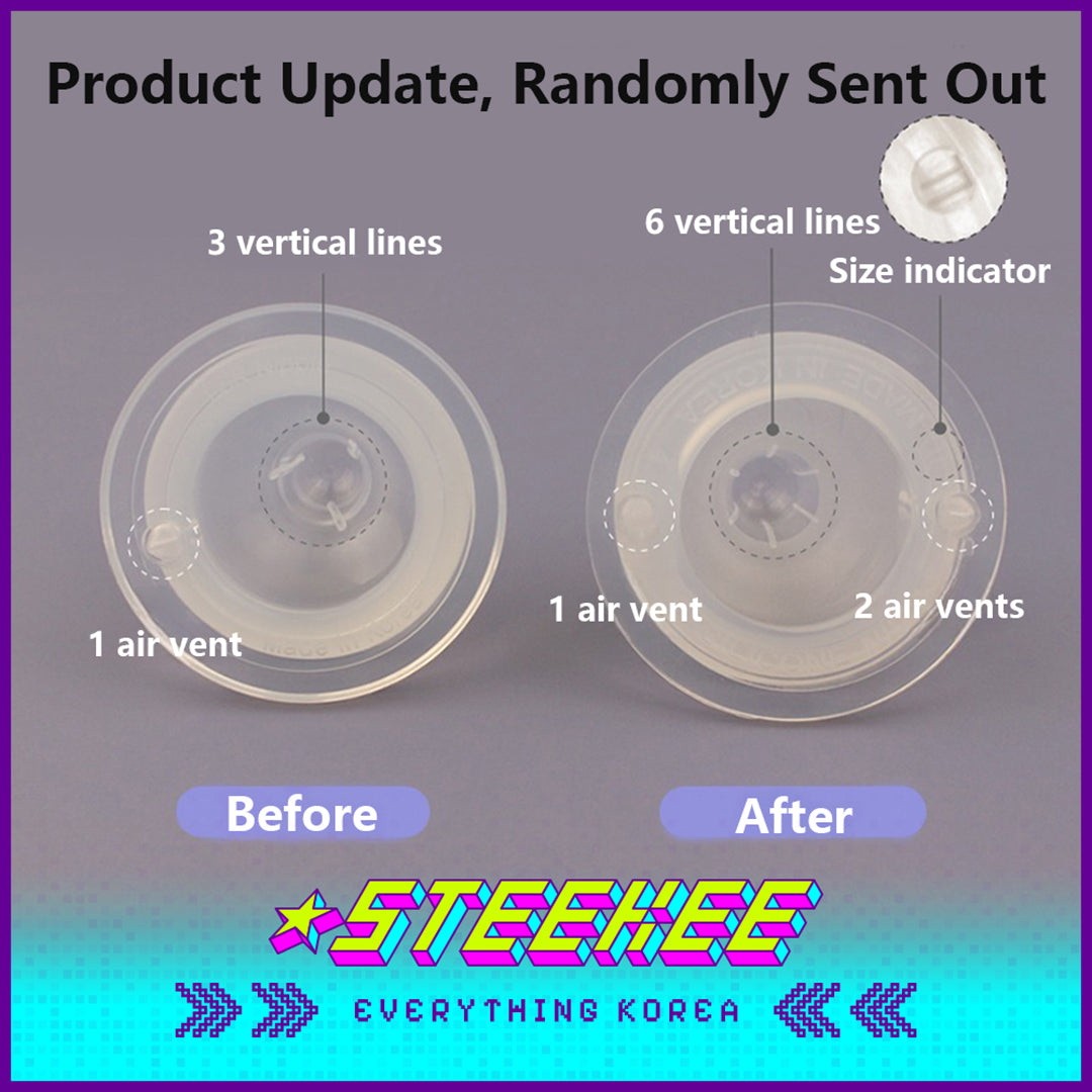 Hibee Food Grade Soft Silicone Baby Kids Pacifier Feeding Bottle Nipple Replacement Set of 2 by Steekee Korea 4323