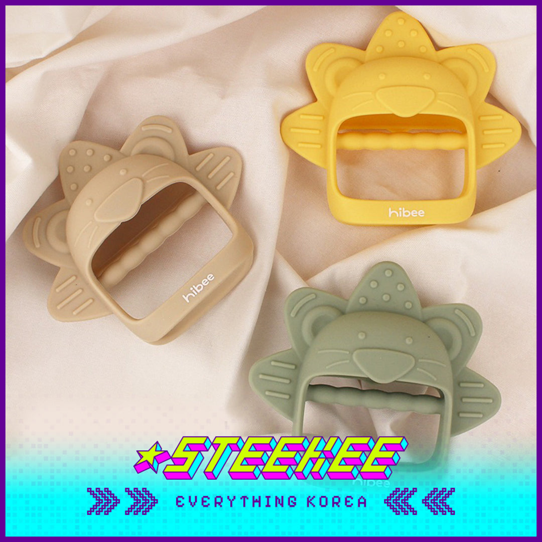 Hibee Lion Food Grade Silicone Wrist Claws Baby KIds Pacifier Teether Soft Toys by Steekee Korea 4324